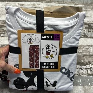 New men’s  two piece Mickey Mouse sleep set
